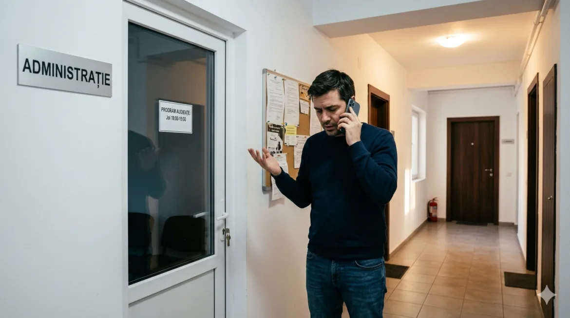 Administrator de bloc care nu răspunde la sesizări și la telefon.