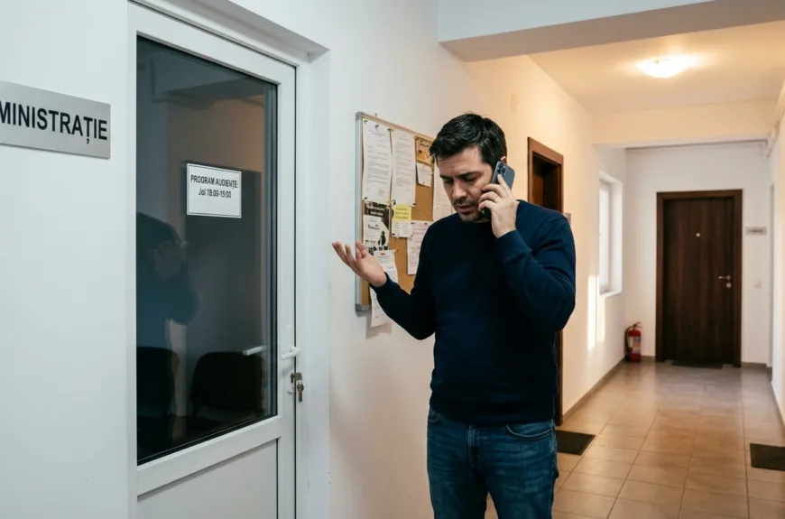 Administrator de bloc care nu răspunde la sesizări și la telefon.